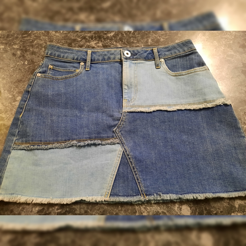 Junior's American Rag patchwork skirt - Picture 7 of 13